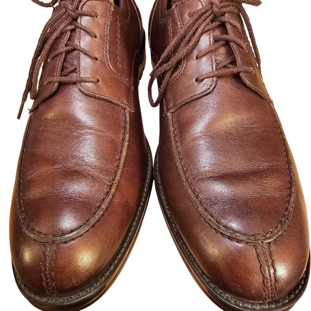 Mephisto Brown‎ Leather Oxford Dress Shoes Men US 9 EUR 8.5 Air Jet Comfort